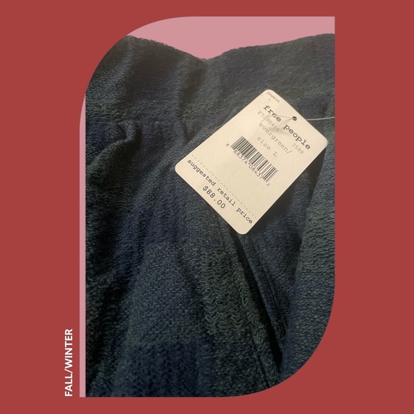 Free people holly go lightly tartan skirt Nwt - Picture 4 of 4